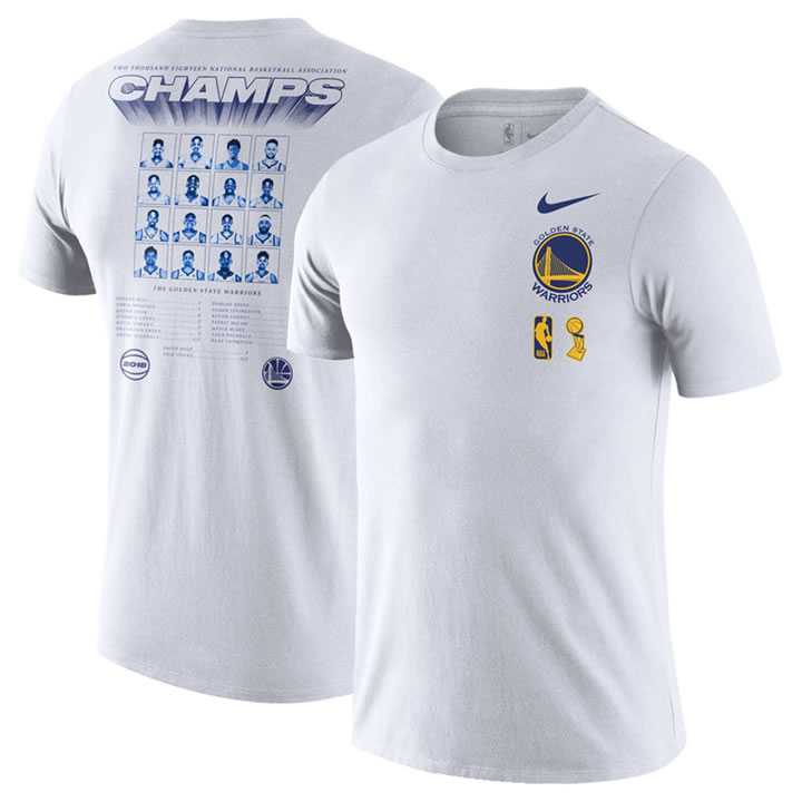 Golden State Warriors Nike 2018 NBA Finals Champions Team Roster Dri FIT Cotton T-Shirt White,We sell and wholesale Golden State Warriors Nike 2018 NBA Finals Champions Team Roster Dri FIT Cotton T-Shirt White on line form chian!